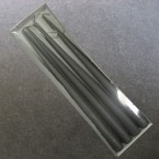 Pack of 4 x 32cm Grey Taper Dinner Candles
